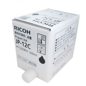 理光JP-12C速印机油墨黑色500ml适用于理光JP12501260P280038108005支/盒（销售单位：支）