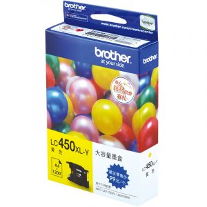 兄弟（brother）黄色墨盒/LC450XL-Y打印机墨盒1200页适用于MFC-J5910DW/J6710DW/J6910DW