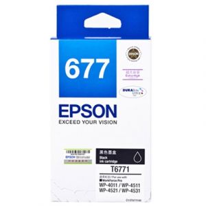 爱普生（Epson）T6771黑色墨盒适用于WP-4011WP-4511WP-4521WP-4531