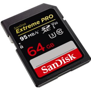 闪迪（SanDisk）64GB读速95MB/s写速90MB/s至尊超极速SDXCUHS-I存储卡V30U3Class10SD卡