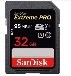 闪迪（SanDisk）32GB读速95MB/s写速90MB/s至尊超极速SDXCUHS-I存储卡V30U3Class10SD卡