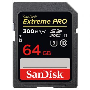 闪迪（SanDisk）64GB读速300MB/s写速260MB/s至尊超极速SDXCUHS-II存储卡V30U3Class10SD卡