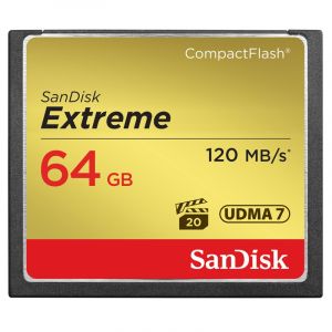闪迪（SanDisk）64GB读速120MB/s写速85MB/s至尊极速CompactFlash存储卡UDMA7CF卡