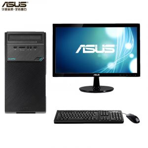 华硕（ASUS）D320MT-G45B14013 台式电脑 G4560/4G/1000G/DVDRW/DOS/19.5英寸显示器