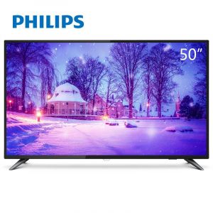 飞利浦（Philips）电视机50PUF6013/T350英寸4K超高清硬屏液晶电视机 支持有线/无线连接 3840*2160分辨率 LED显示屏 二级能效 含底座 包含挂架 包安装 一年保修黑色