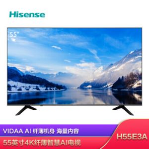 海信（Hisense）H55E3A 55英寸 超高清4K HDR 金属背板 人工智能液晶电视机 丰富影视教育资源