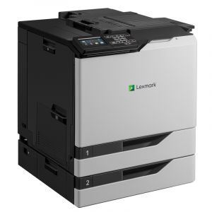 利盟LexmarkCS820de彩色激光打印机高速网络双面打印机办公商用